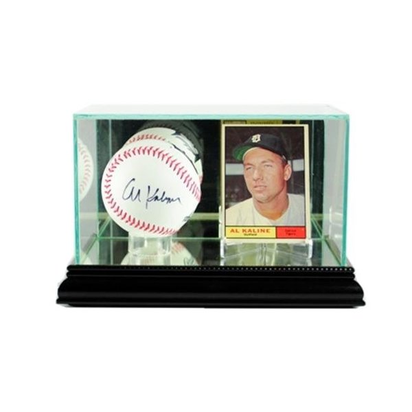 Perfect Cases Perfect Cases CRDSB-B Card and Baseball Display Case; Black CRDSB-B